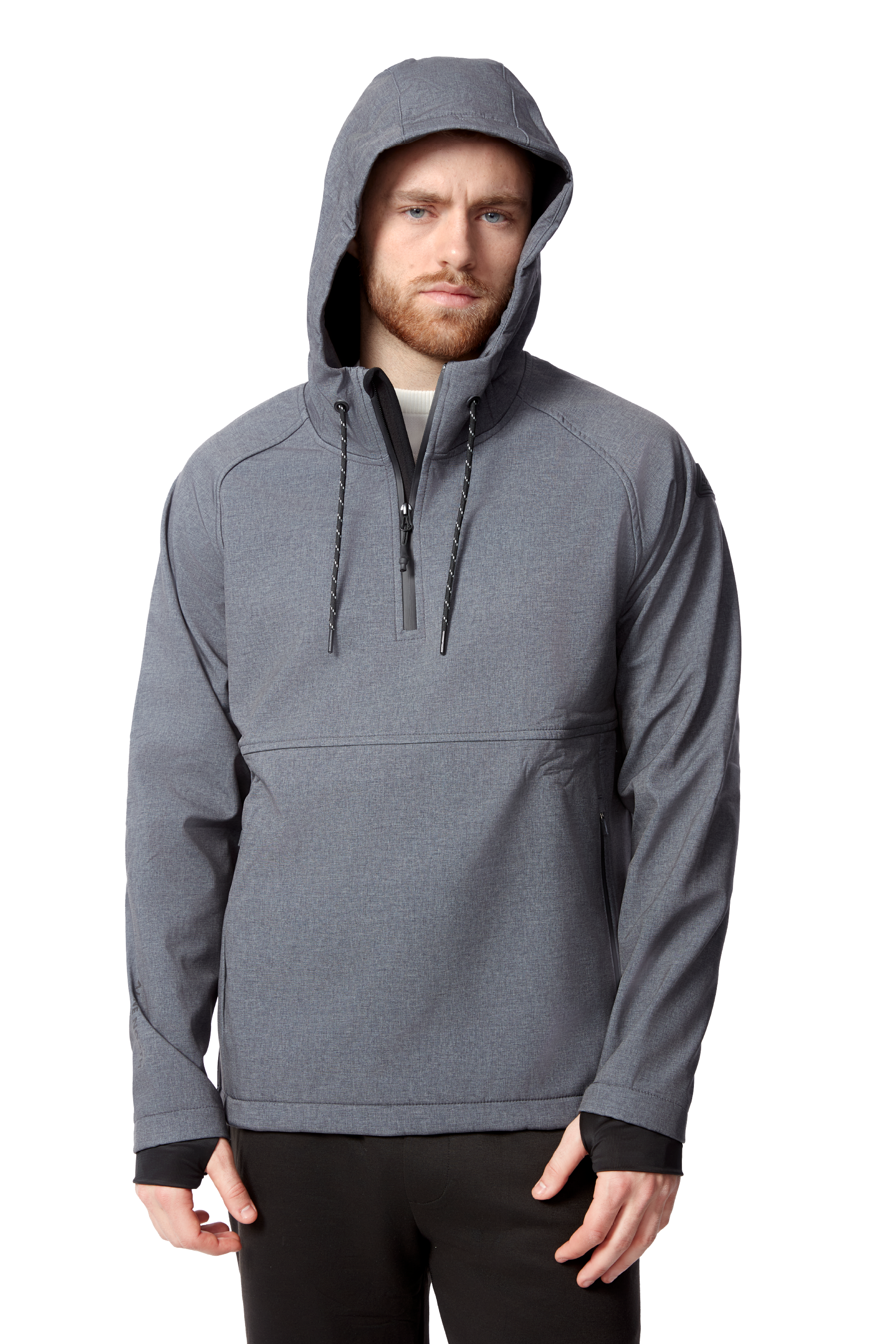 VARGAS | MEN'S PULLOVER SOFTSHELL HOODIE, DARK GREY – Alpine
