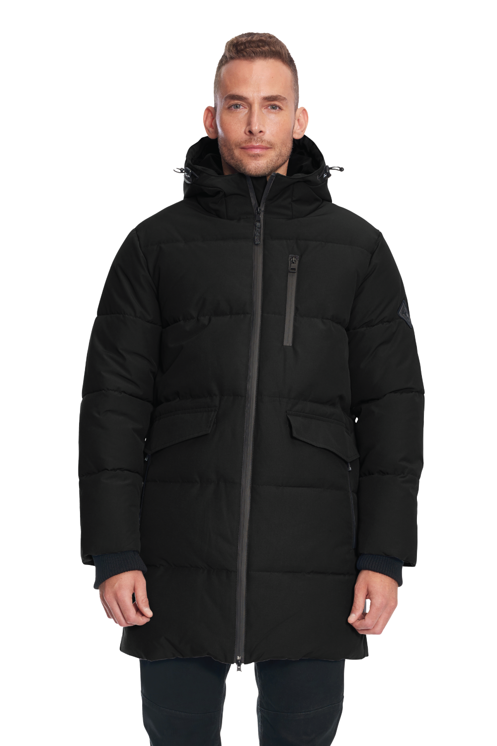 JASPER | MEN'S VEGAN DOWN (RECYCLED) PUFFER COAT, BLACK – Alpine