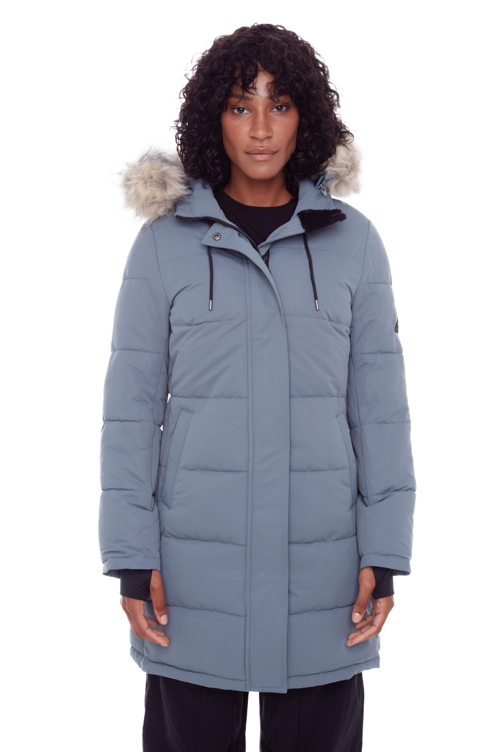AULAVIK | WOMEN'S VEGAN DOWN (RECYCLED) MID-LENGTH HOODED PARKA