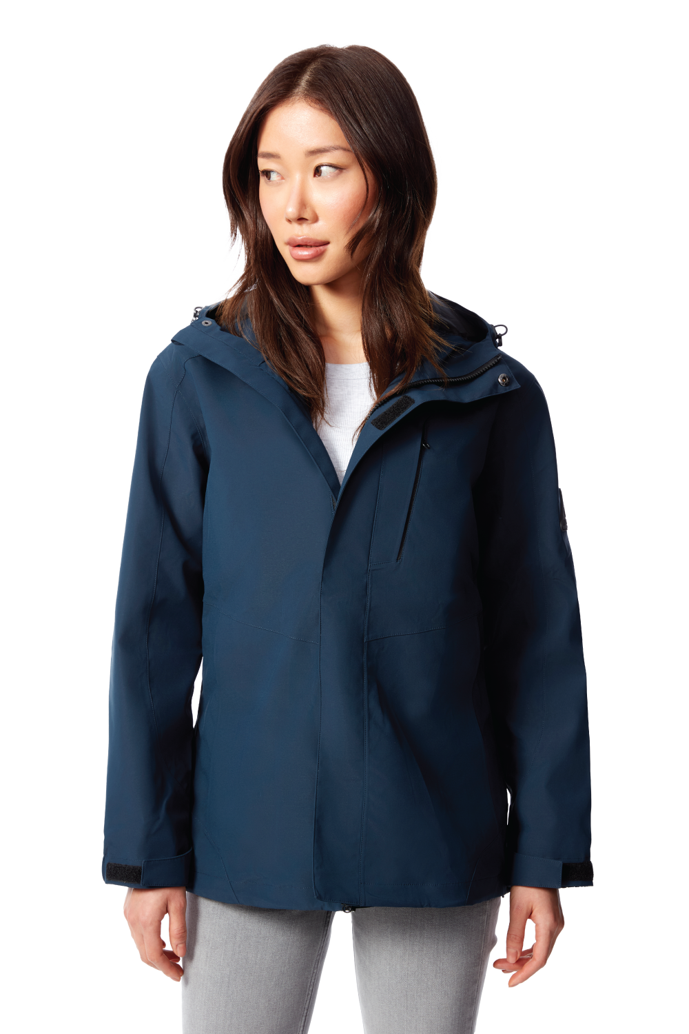 TAHSIS | WOMEN'S WATERPROOF RAIN JACKET, NAVY – Alpine North US
