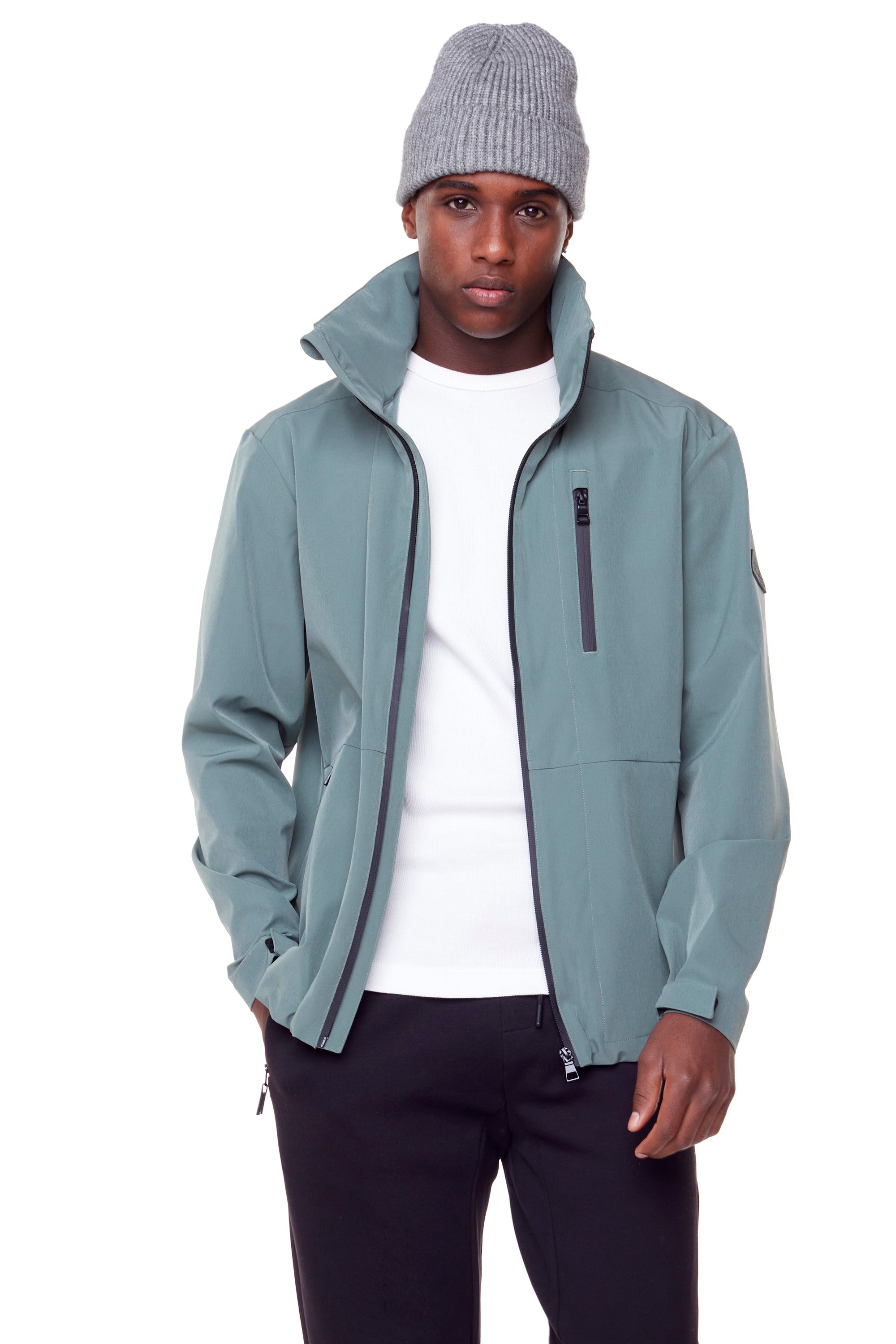 CARMACKS | MEN'S (RECYCLED) MIDWEIGHT RAIN SHELL JACKET, DUSTY