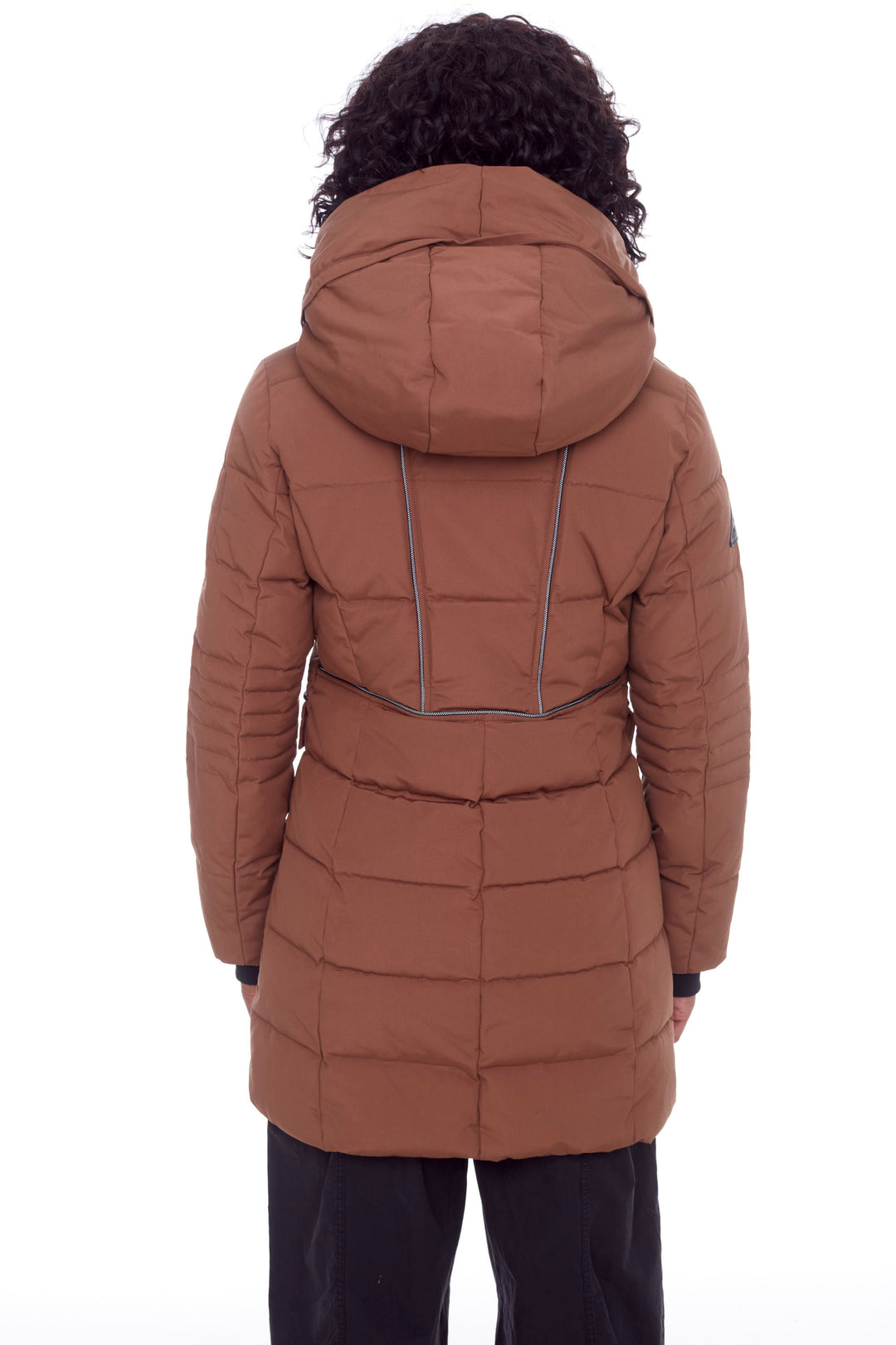 KOOTNEY | WOMEN'S VEGAN DOWN (RECYCLED) MID-LENGTH PARKA, MAPLE