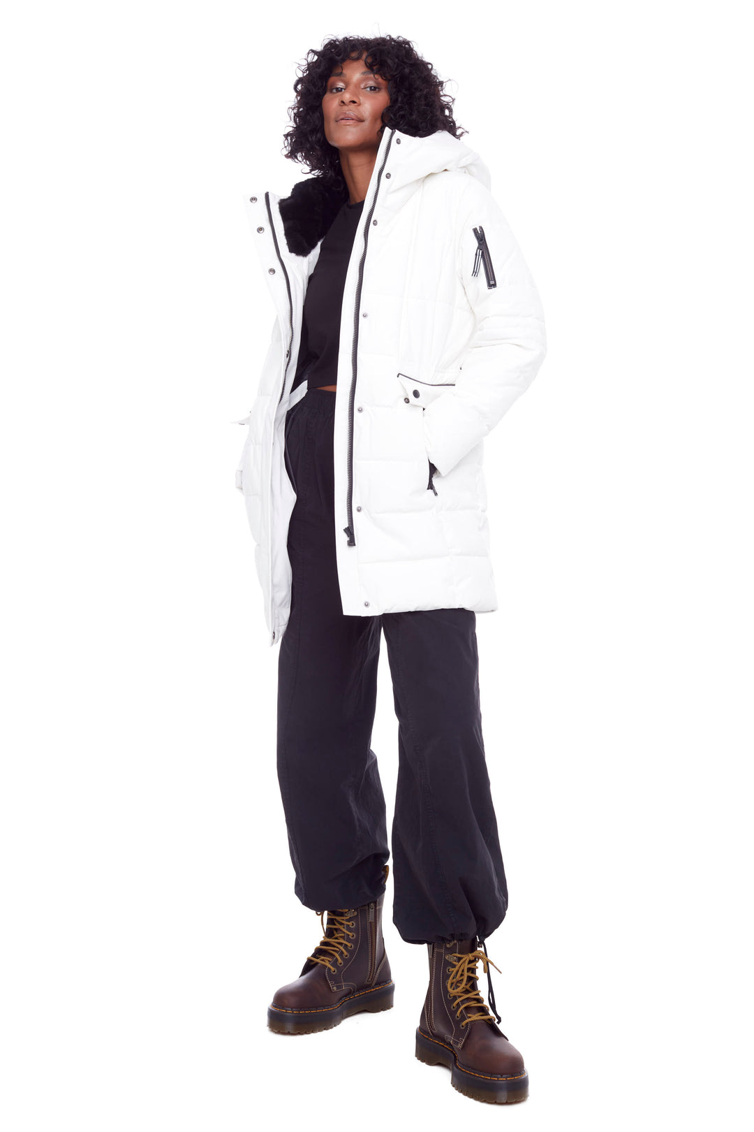 KOOTNEY | WOMEN'S VEGAN DOWN (RECYCLED) MID-LENGTH PARKA, CLOUD