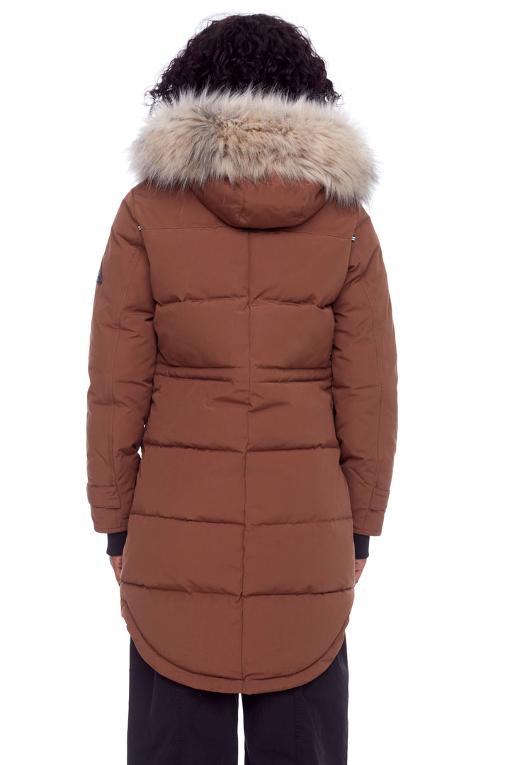 UKON | WOMEN'S VEGAN DOWN (RECYCLED) DRAWSTRING PARKA, MAPLE