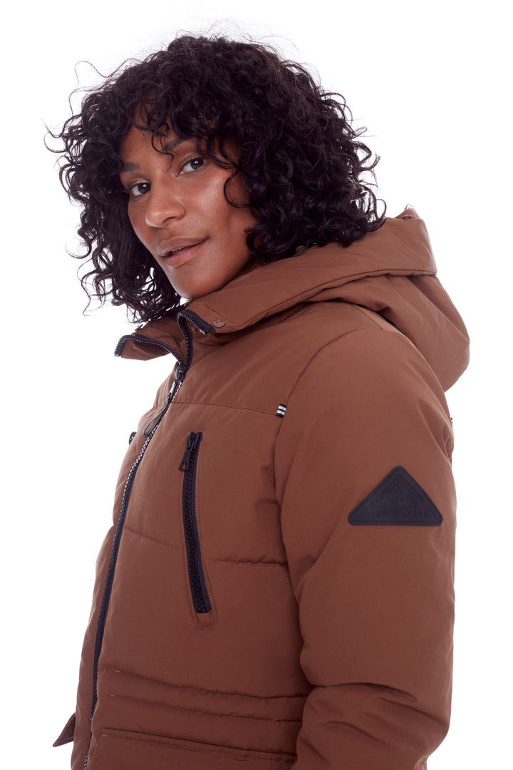 UKON | WOMEN'S VEGAN DOWN (RECYCLED) DRAWSTRING PARKA, MAPLE