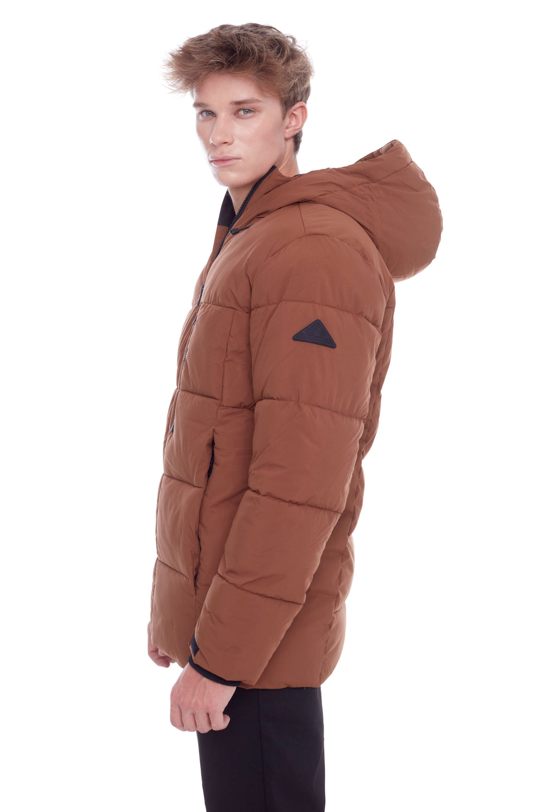 BANFF | MEN'S VEGAN DOWN (RECYCLED) MID-WEIGHT QUILTED PUFFER JACKET, MAPLE