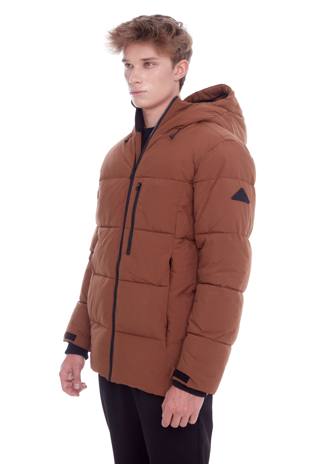 BANFF | MEN'S VEGAN DOWN (RECYCLED) MID-WEIGHT QUILTED PUFFER JACKET, MAPLE