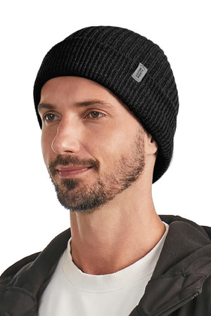 MUSKOKA | UNISEX CUFF BEANIE, BLACK