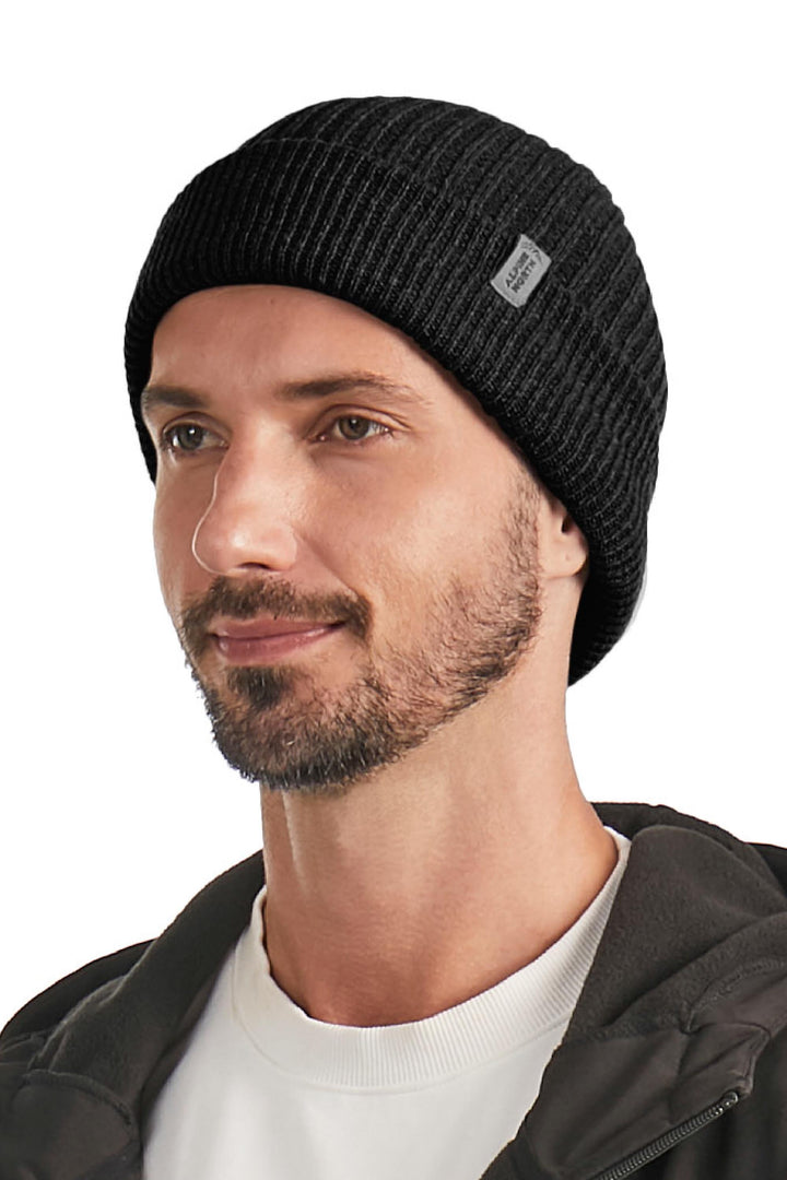 UNISEX CUFF BEANIE, BLACK