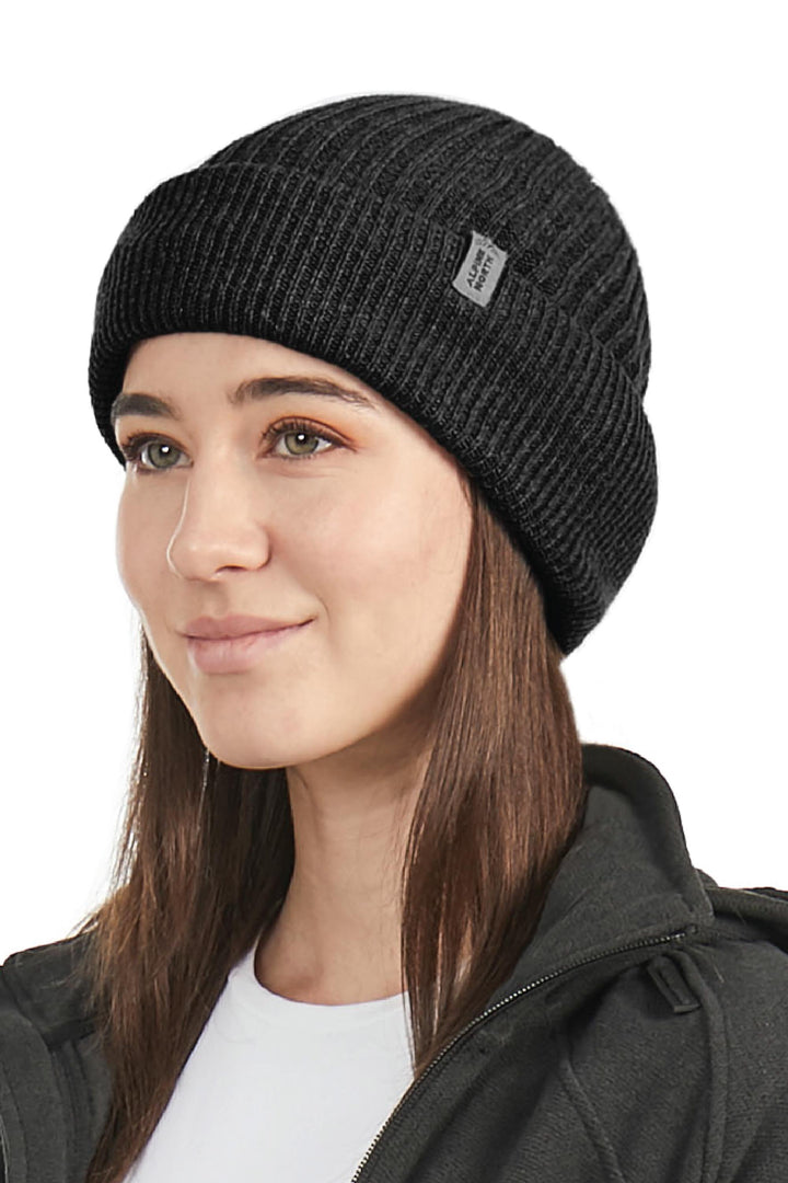 UNISEX CUFF BEANIE, BLACK