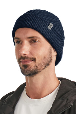 MUSKOKA | UNISEX CUFF BEANIE, NAVY