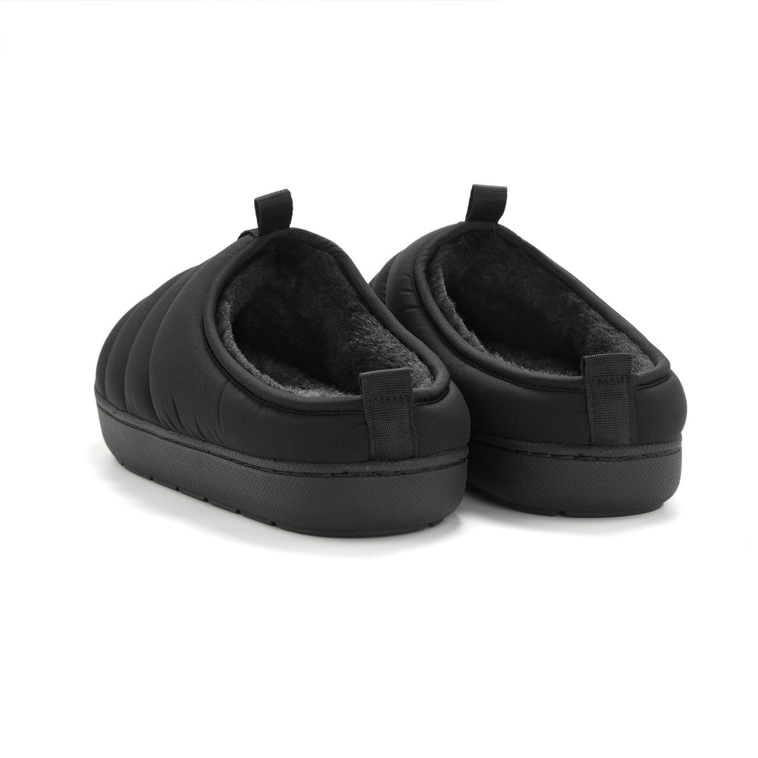 SEATON | INSULATED PUFFER SLIPPERS, BLACK