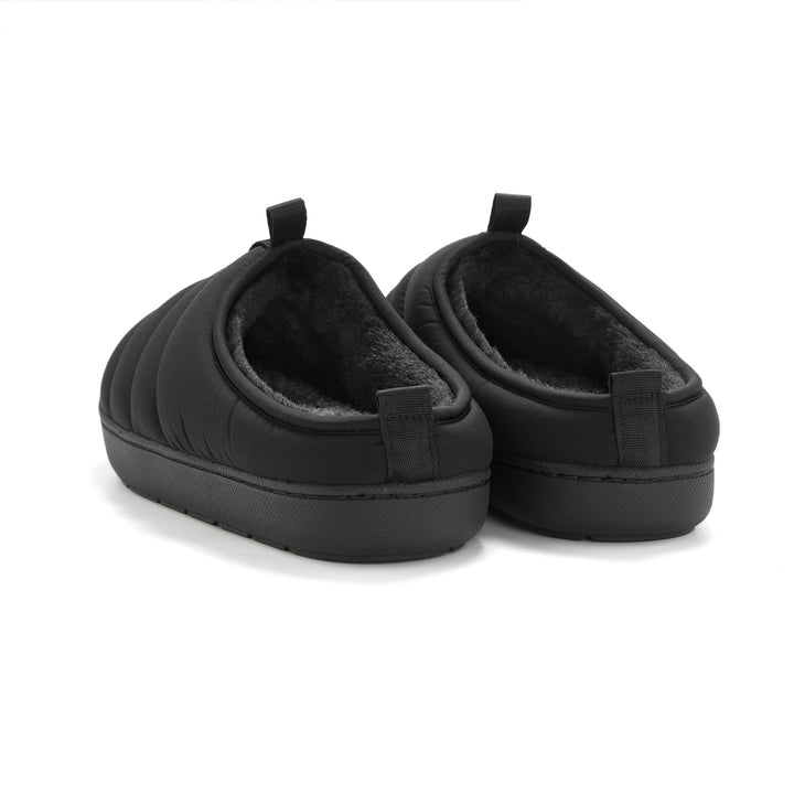 SEATON | INSULATED PUFFER SLIPPERS, BLACK
