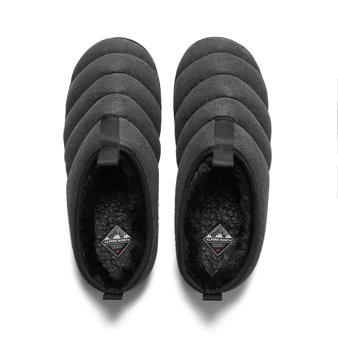 SEATON | INSULATED PUFFER SLIPPERS, GREY