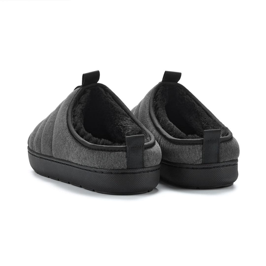 SEATON | INSULATED PUFFER SLIPPERS, GREY
