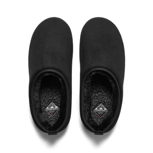 CANMORE | INSULATED FAUX SUEDE SLIPPERS, BLACK