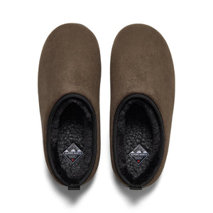 CANMORE | INSULATED FAUX SUEDE SLIPPERS, COFFEE