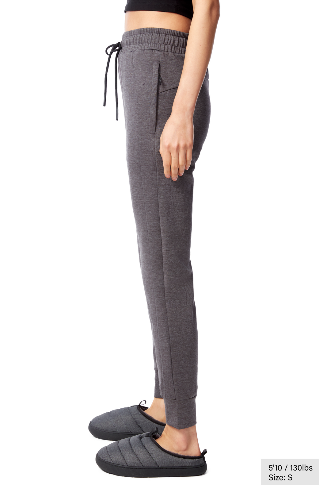 LUNA | WOMEN'S JOGGER PANTS, DARK GREY HEATHER