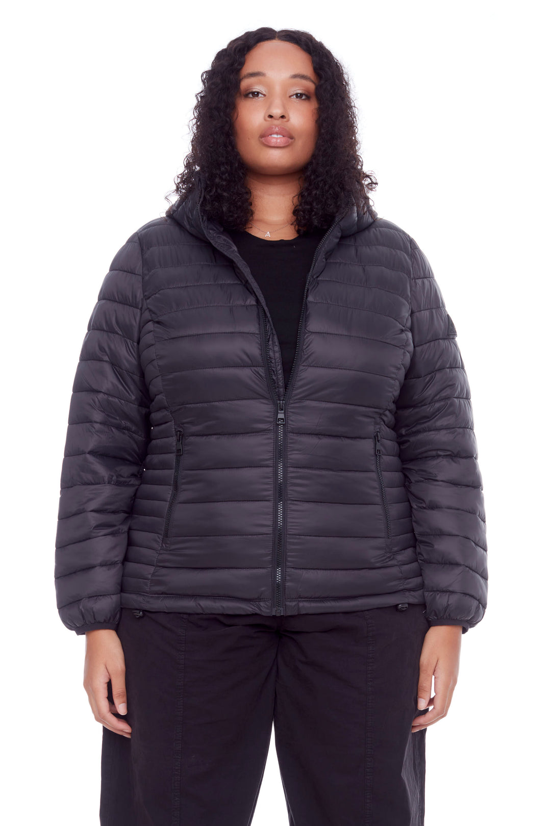 Puffer Jacket Lightweight Black Jacket Womens YOHO PLUS WOMEN'S