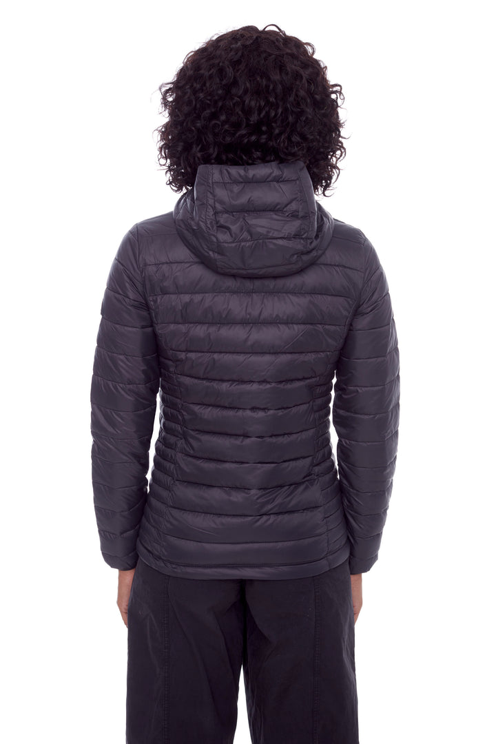 YOHO LADIES' | WOMEN'S VEGAN DOWN (RECYCLED) LIGHTWEIGHT PACKABLE PUFFER, BLACK