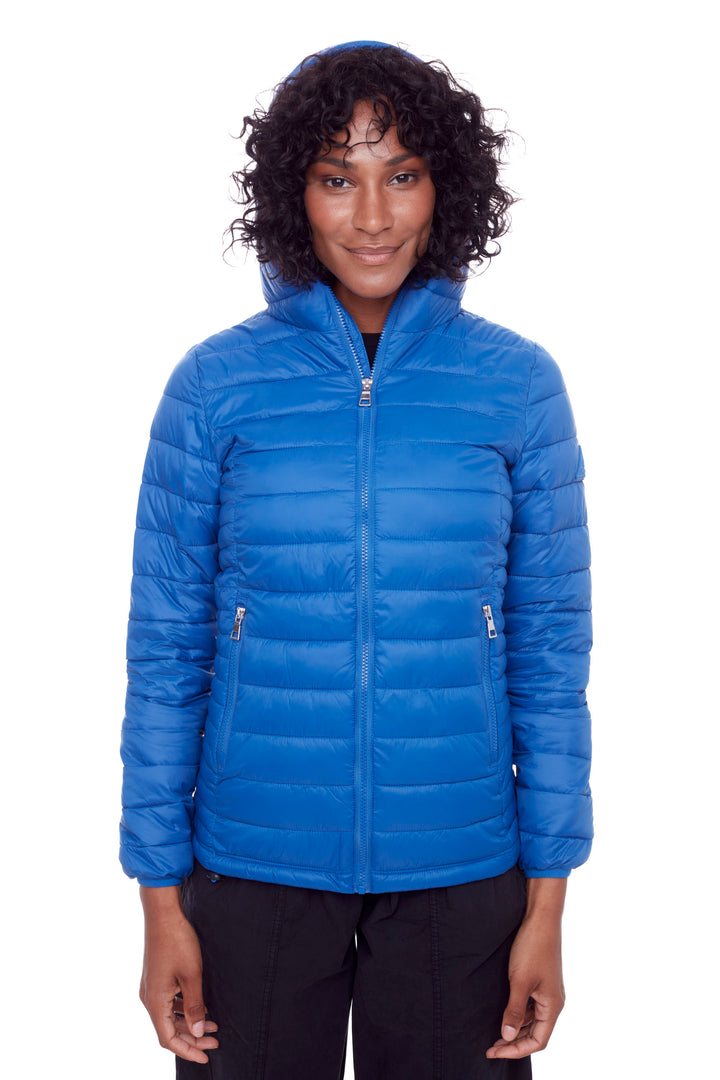 YOHO LADIES' | WOMEN'S VEGAN DOWN (RECYCLED) LIGHTWEIGHT PACKABLE PUFFER, COBALT