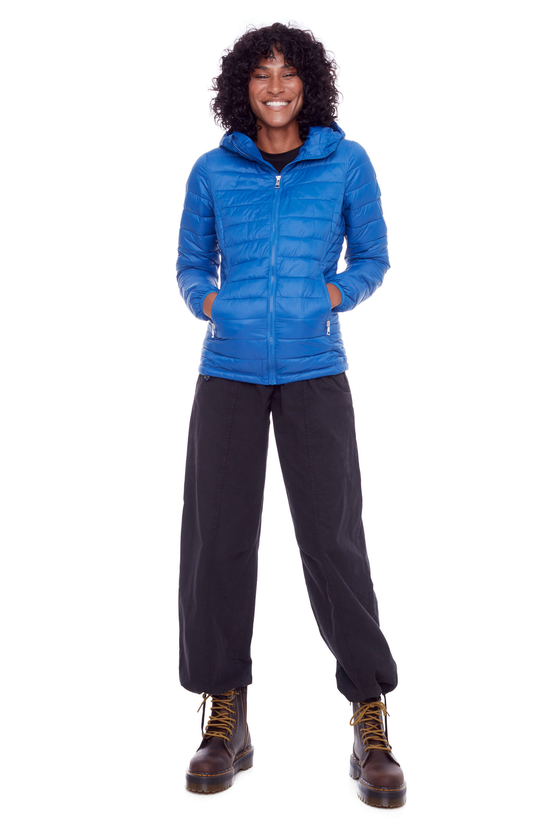 YOHO LADIES' | WOMEN'S VEGAN DOWN (RECYCLED) LIGHTWEIGHT PACKABLE PUFFER, COBALT