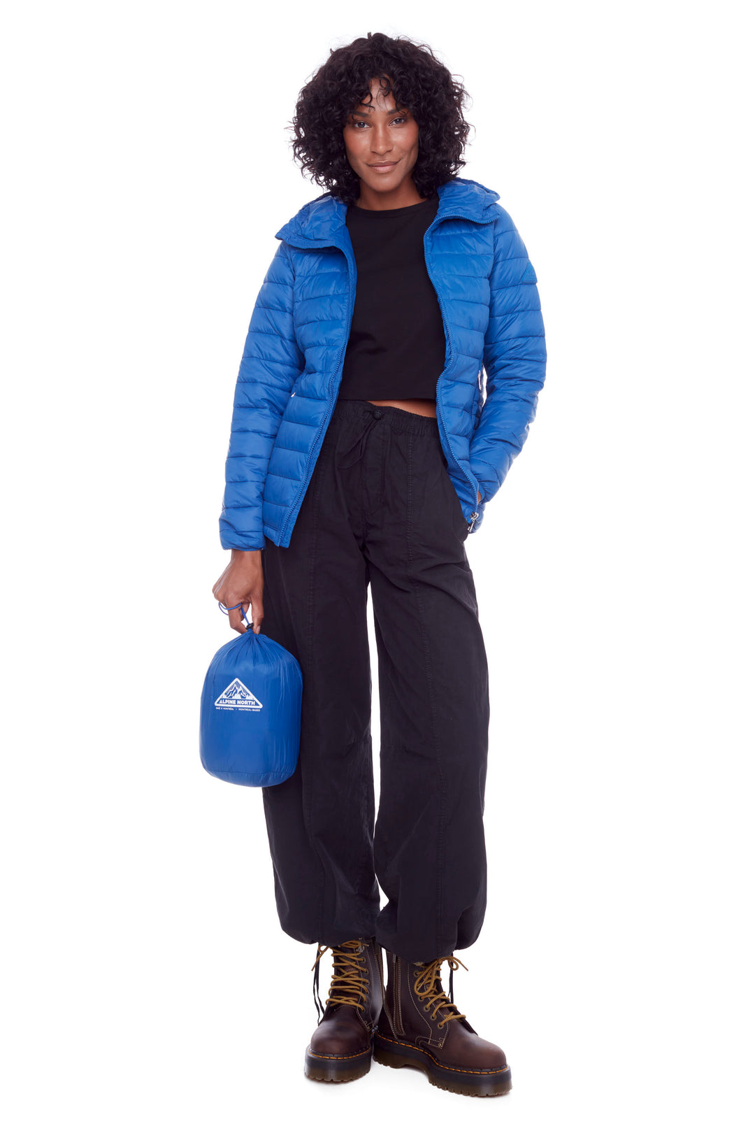 YOHO LADIES' | WOMEN'S VEGAN DOWN (RECYCLED) LIGHTWEIGHT PACKABLE PUFFER, COBALT