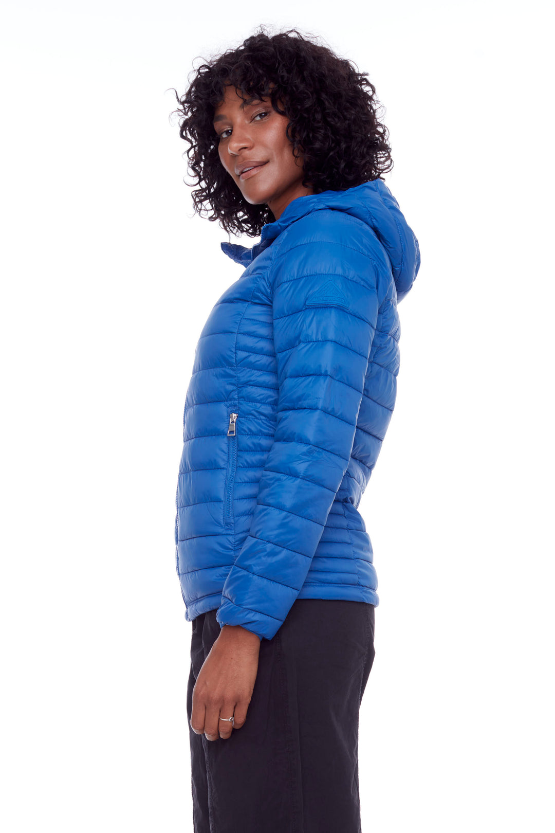 YOHO LADIES' | WOMEN'S VEGAN DOWN (RECYCLED) LIGHTWEIGHT PACKABLE PUFFER, COBALT