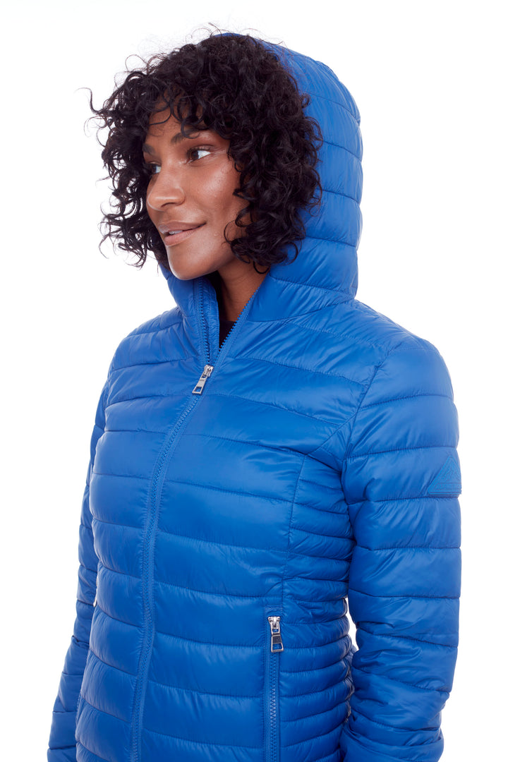 YOHO LADIES' | WOMEN'S VEGAN DOWN (RECYCLED) LIGHTWEIGHT PACKABLE PUFFER, COBALT