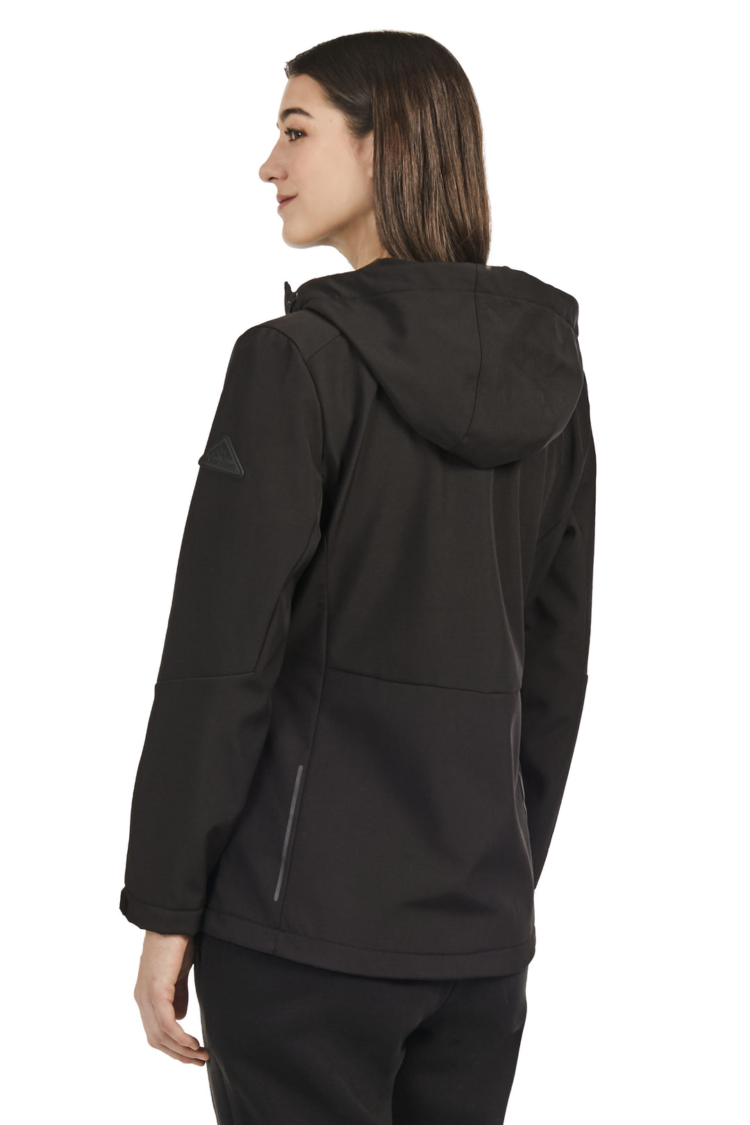 MACKENZIE | WOMEN'S FLEECE LINED SOFTSHELL WINDBREAKER, BLACK