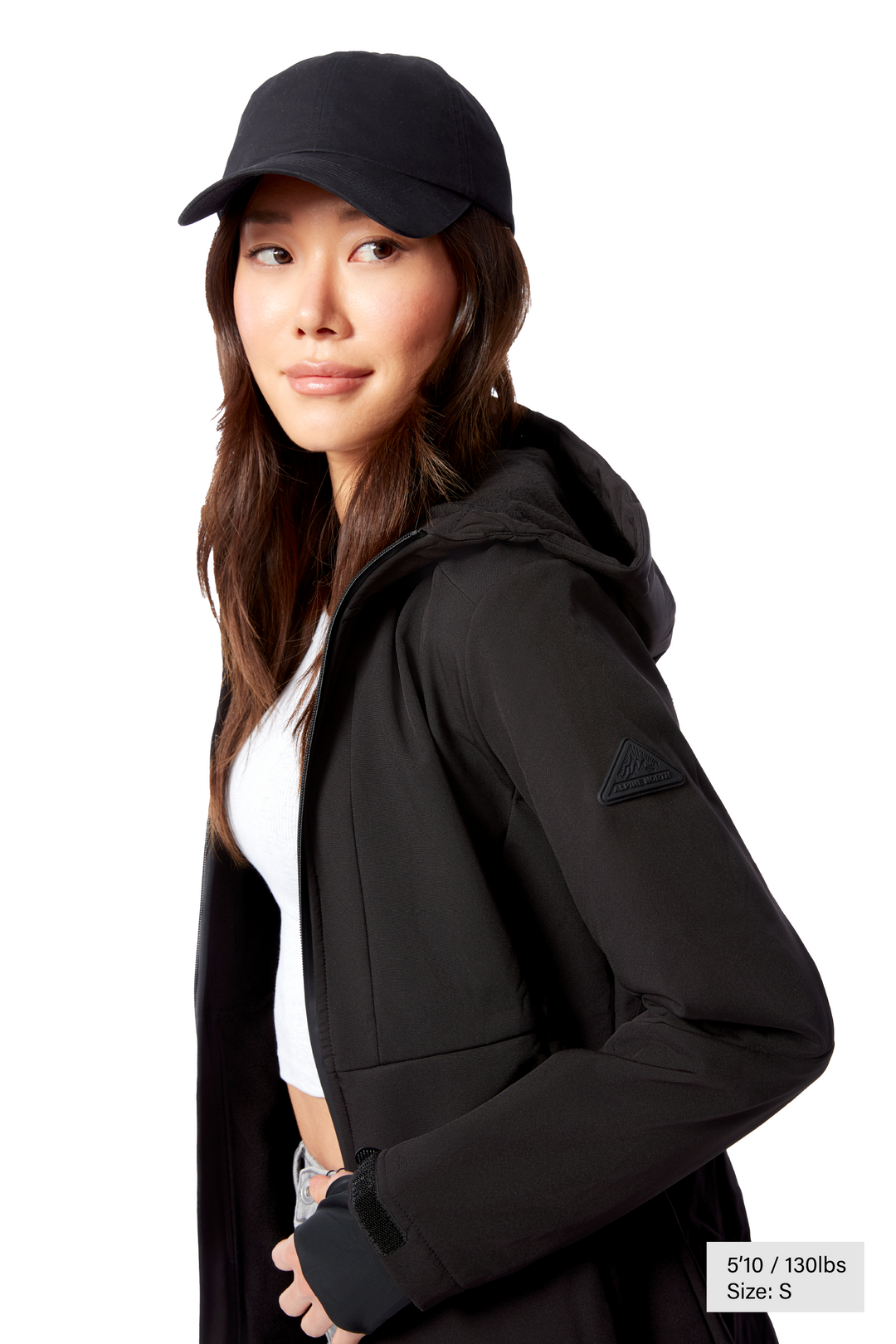 MACKENZIE | WOMEN'S FLEECE LINED SOFTSHELL WINDBREAKER, BLACK