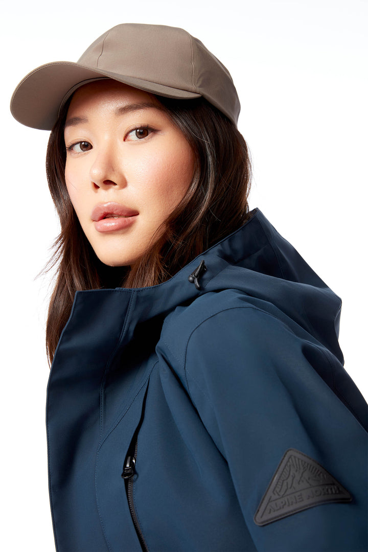 TAHSIS | WOMEN'S WATERPROOF RAIN JACKET, NAVY