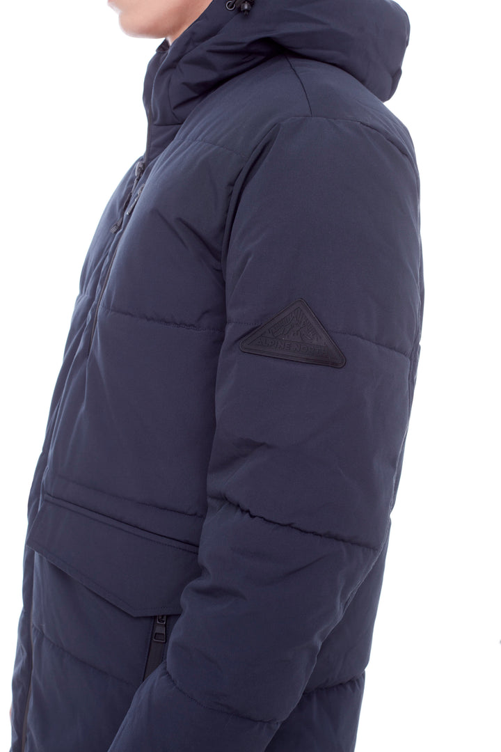 JASPER | MEN'S VEGAN DOWN (RECYCLED) PUFFER COAT, NAVY