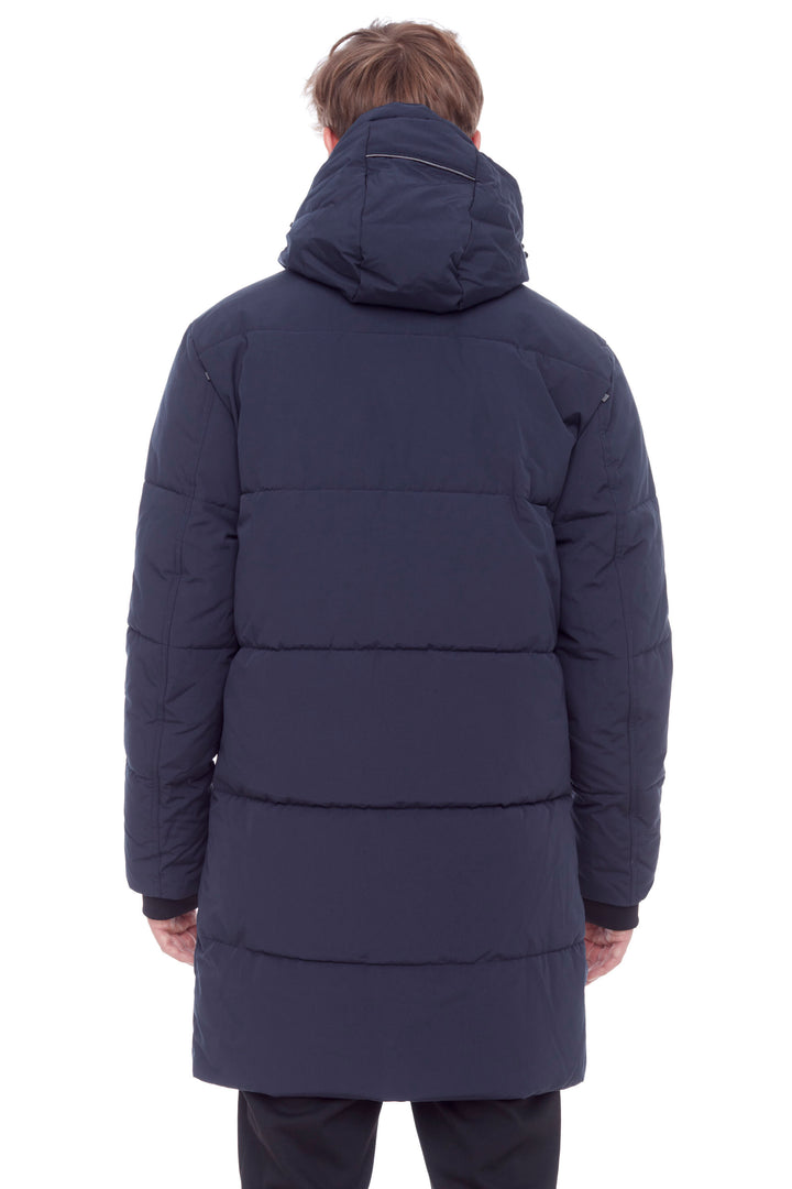 JASPER | MEN'S VEGAN DOWN (RECYCLED) PUFFER COAT, NAVY