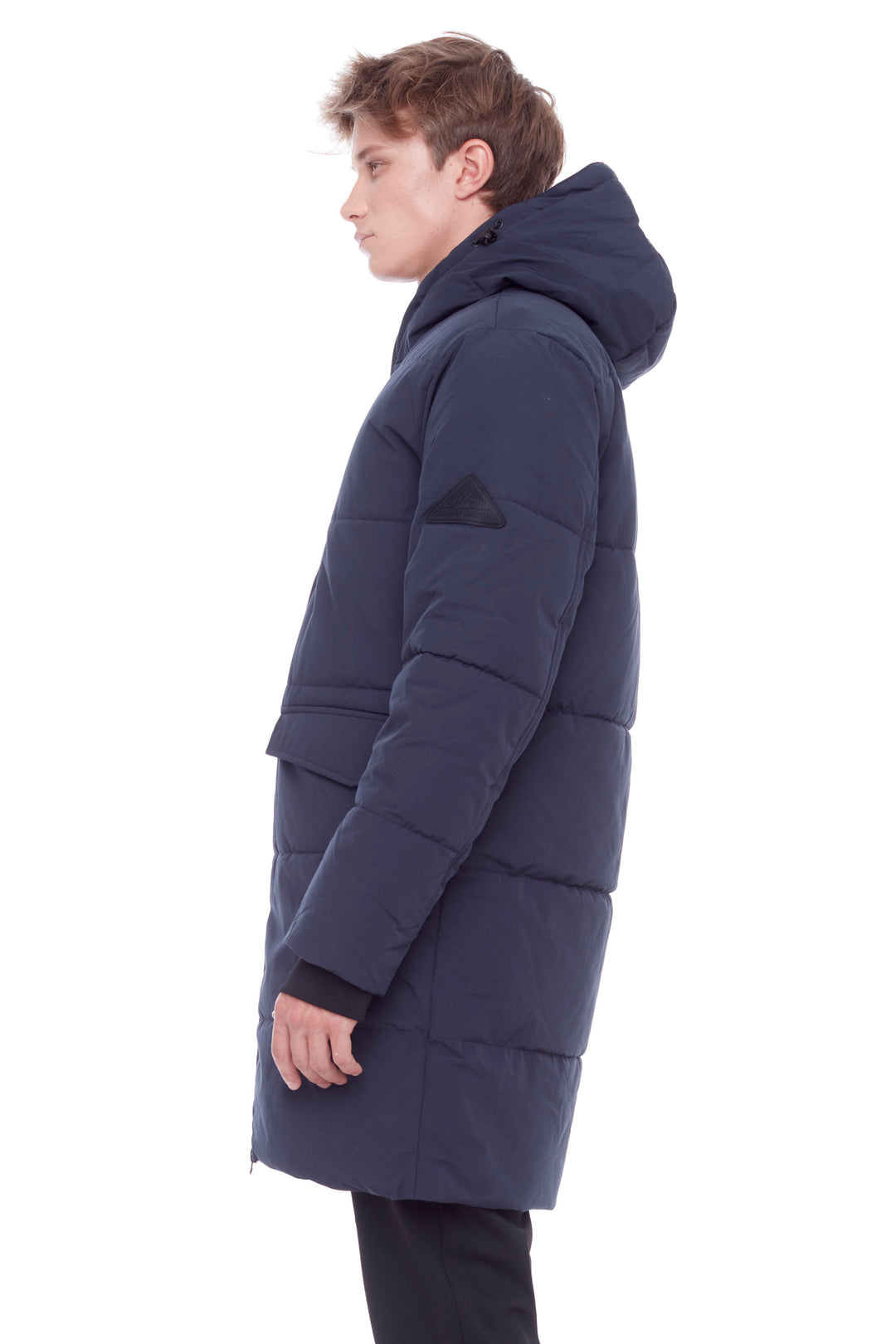 JASPER | MEN'S VEGAN DOWN (RECYCLED) PUFFER COAT, NAVY