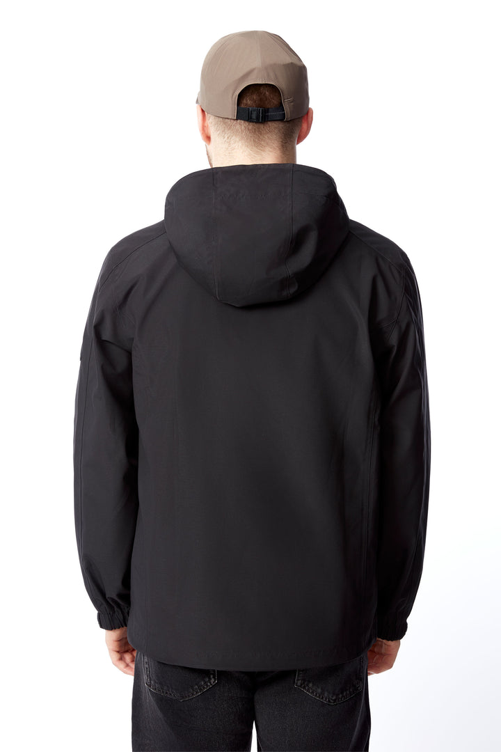 HUDSON | MEN'S RAIN JACKET, BLACK