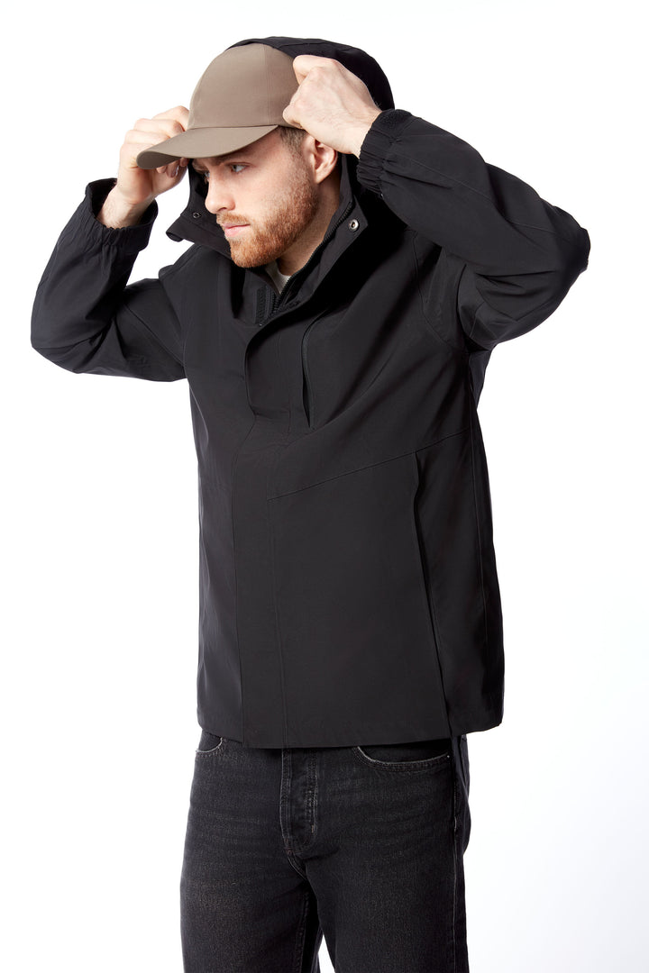 HUDSON | MEN'S RAIN JACKET, BLACK