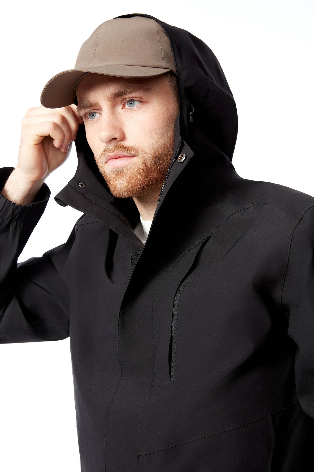 HUDSON | MEN'S RAIN JACKET, BLACK