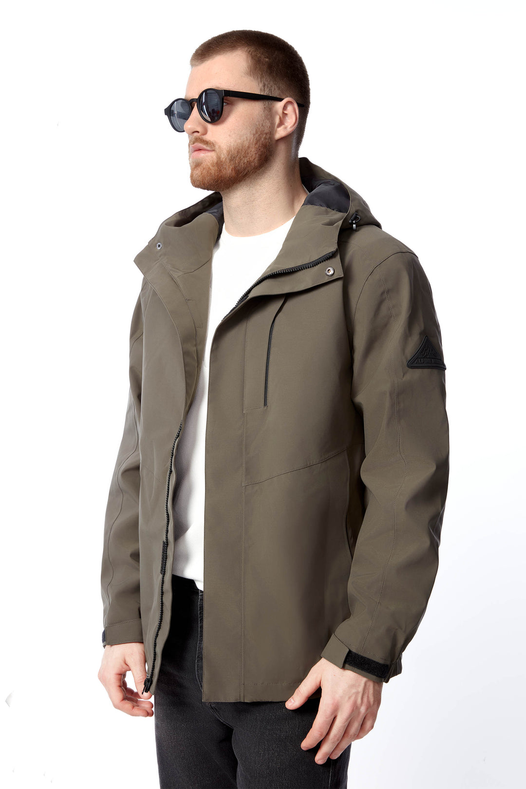 HUDSON | MEN'S RAIN JACKET, DARK OLIVE