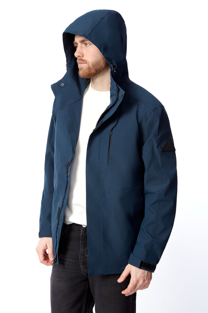 HUDSON | MEN'S RAIN JACKET, NAVY