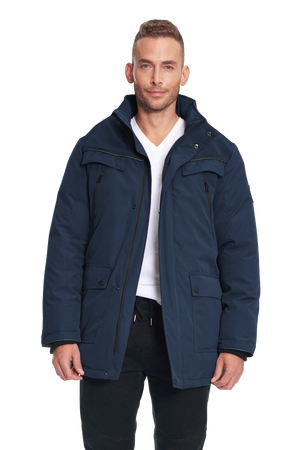 FRASER | MEN'S VEGAN DOWN (RECYCLED) PARKA, NAVY