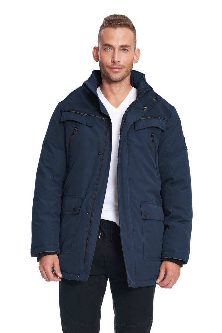 FRASER | MEN'S VEGAN DOWN (RECYCLED) PARKA, NAVY