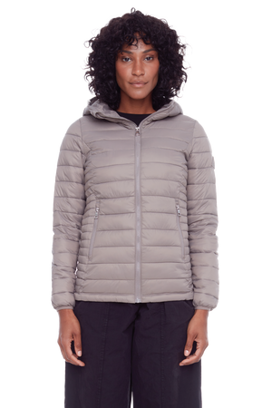 YOHO LADIES' | WOMEN'S VEGAN DOWN (RECYCLED) LIGHTWEIGHT PACKABLE PUFFER, TAUPE