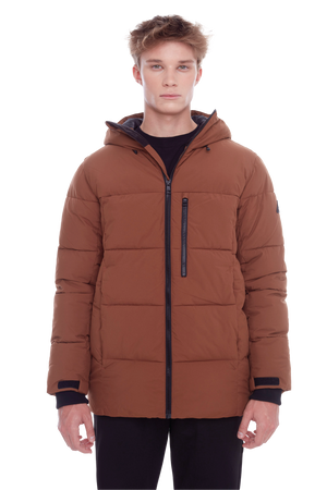 BANFF | MEN'S VEGAN DOWN (RECYCLED) PUFFER JACKET, MAPLE