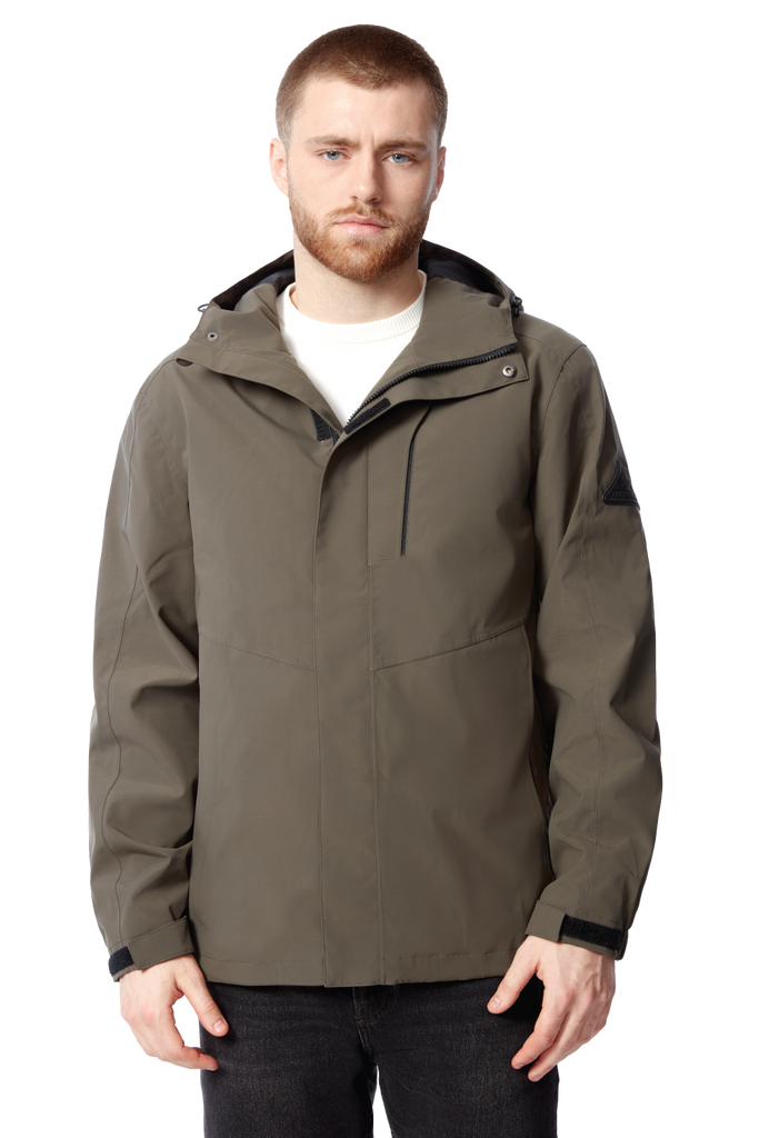 HUDSON | MEN'S RAIN JACKET, DARK OLIVE – Alpine North US