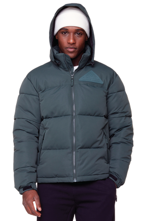 TUKTUT | MEN'S VEGAN DOWN (RECYCLED) PUFFER JACKET, FOREST GREEN