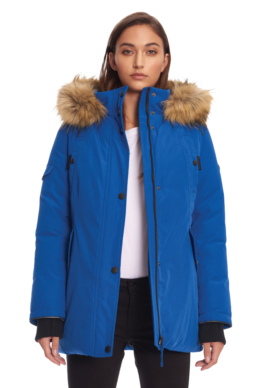 GLACIER | WOMEN'S VEGAN DOWN (RECYCLED) PARKA, COBALT – Alpine