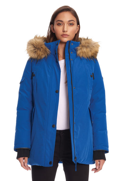 GLACIER | WOMEN'S VEGAN DOWN (RECYCLED) PARKA, COBALT – Alpine
