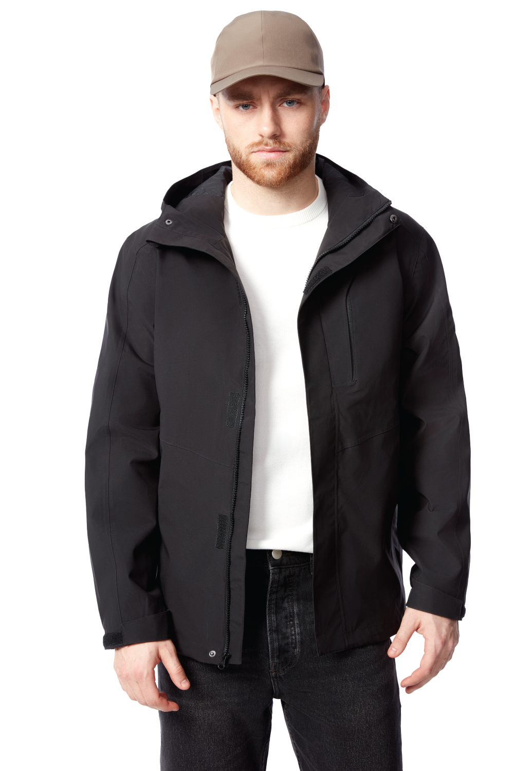 HUDSON | MEN'S RAIN JACKET, BLACK – Alpine North US