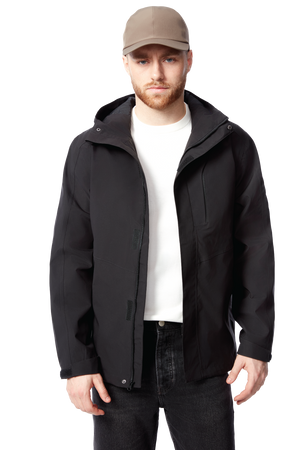 HUDSON | MEN'S RAIN JACKET, BLACK
